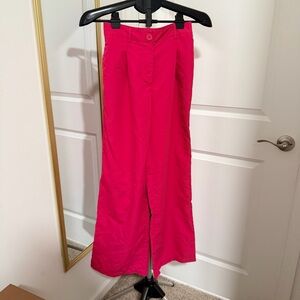 Hot Pink Buttoned Pants